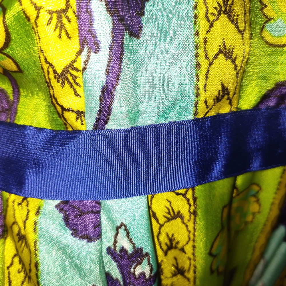 Vintage 70's Vibrant Sleeveless Maxi Dress VTG - Picture 10 of 16